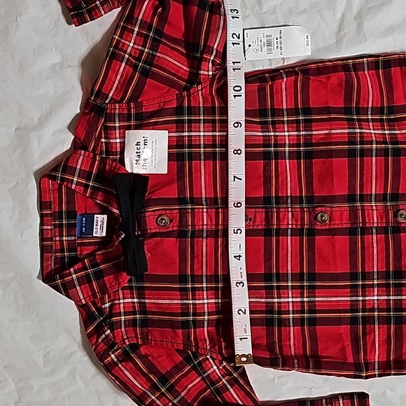 Old Navy Long-Sleeve Printed Poplin Shirt & Bow-Tie Set Toddler Boy 18-24 Month - Picture 10 of 12